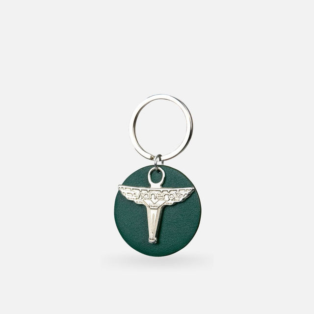 Alpha | forest green key ring